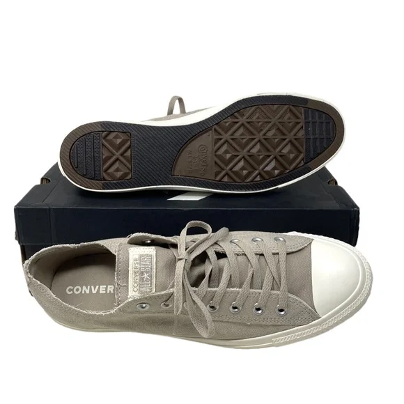 Converse Chuck Taylor OX Sneakers Low Top For Men Egret Canvas Casual 164098F - Picture 7 of 10